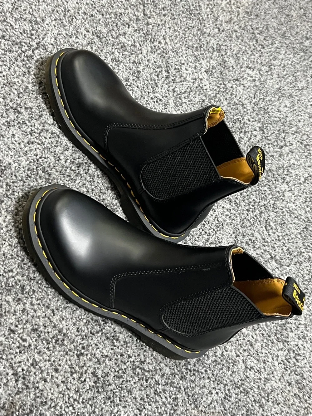 Dr. Martens Air Wair Black Leather Virginia Chelsea Boot NWOT